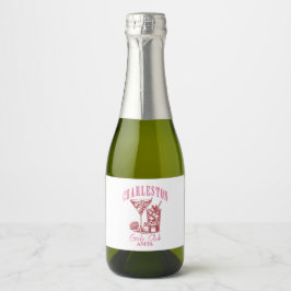 Charleston vrijgezellenfeest voor vrouwen sparkling wijnetiket
