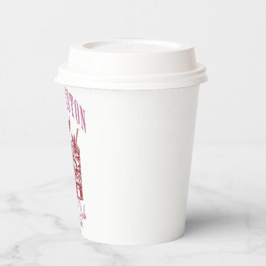 Charleston vrijgezellenweekend papieren bekers (Links)