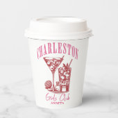 Charleston vrijgezellenweekend papieren bekers (Voorkant)