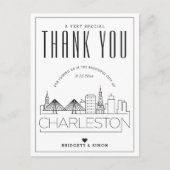 Charleston Wedding | Bedankt voor komst! Briefkaar Briefkaart (Voorkant)