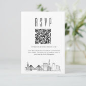 Charleston Wedding QR-code RSVP (Staand voorkant)