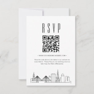 Charleston Wedding QR-code RSVP