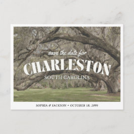 Charleston Wedding Save the Date Retro Briefkaart
