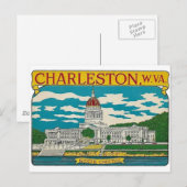 Charleston, West Virginia Briefkaart (Voorkant / Achterkant)