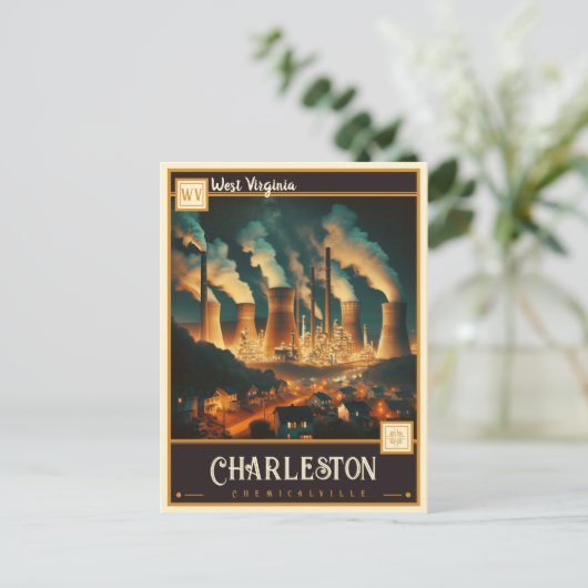 Charleston, West Virginia |  Briefkaart (Staand voorkant)