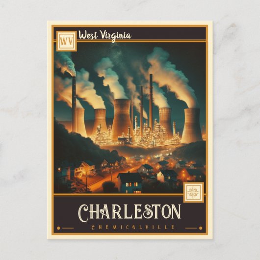 Charleston, West Virginia |  Briefkaart (Voorkant)