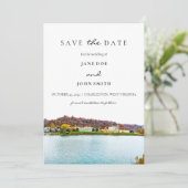Charleston West Virginia flat Save the Date Kaart (Staand voorkant)