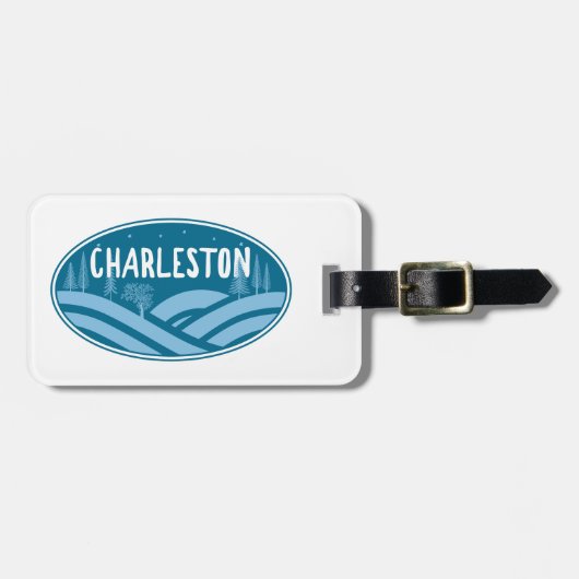 Charleston West Virginia Outdoors Bagagelabel (Voorkant horizontaal)
