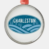 Charleston West Virginia Outdoors Metalen Ornament (Voorkant)