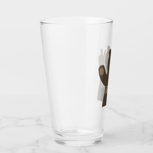 Charleston West Virginia Peace Beer Glas (Rechts)