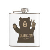 Charleston West Virginia Peace Beer Heupfles (Voorkant)