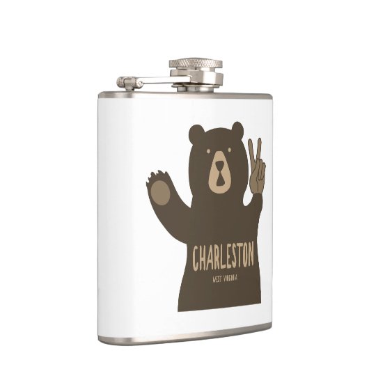 Charleston West Virginia Peace Beer Heupfles (Rechts)