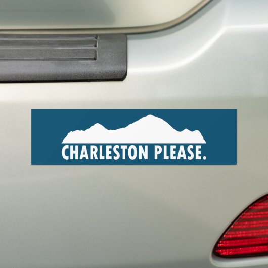 Charleston West Virginia Please Bumpersticker (Op auto)