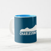 Charleston West Virginia Please Tweekleurige Koffiemok (Voorkant links)