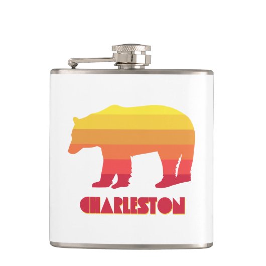 Charleston West Virginia Regenboogbeer Heupfles (Voorkant)