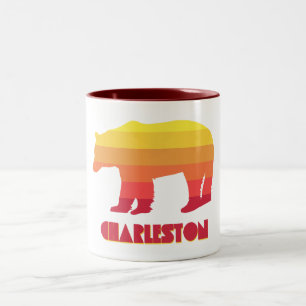Charleston West Virginia Regenboogbeer Tweekleurige Koffiemok
