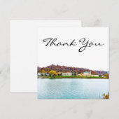 Charleston West Virginia Silhouette Bedankkaart (Voorkant / Achterkant)