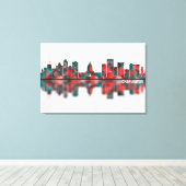 Charleston West Virginia Skyline Canvas Afdruk (Insitu (Houten vloer))