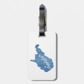 Charleston West Virginia Wood Grain Bagagelabel (Achterkant verticaal)