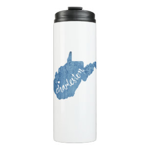 Charleston West Virginia Wood Grain Thermosbeker