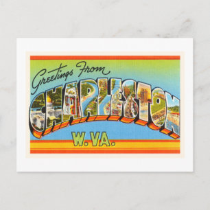 Charleston West Virginia WV Old  Briefkaart- Briefkaart