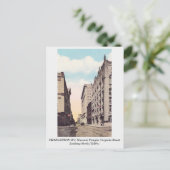 Charleston WV 1920s Masonic Temple Virginia Street Briefkaart (Staand voorkant)