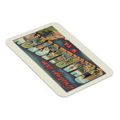 Charleston WV Large Letter Greeting Vintage Magneet (Rechterzijde)