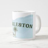 Charleston, Zuid-Carolina  Coffee-Mok Grote Koffiekop (Voorkant rechts)