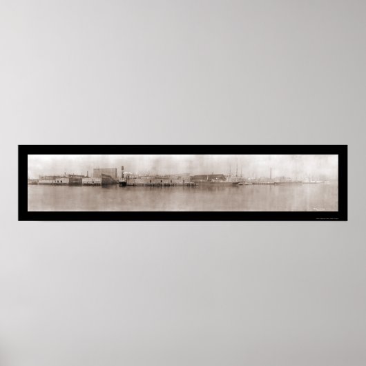 Charlestown Boston Foto 1910 Poster (Voorkant)