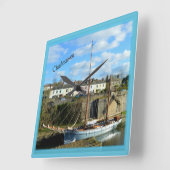 Charlestown Cornwall Engeland Poldark Locatie Vierkante Klok (Hoek)