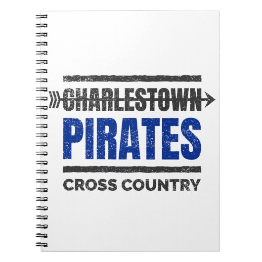 Charlestown Pirates Cross Country Mok Notitieboek (Voorkant)