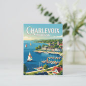 Charlevoix, Michigan Briefkaart (Staand voorkant)