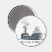 Charlevoix, Michigan Magneet (Voorkant / Achterkant)