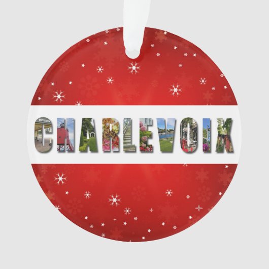 Charlevoix Michigan Reisfoto's Kerstmis Ornament (voorkant)