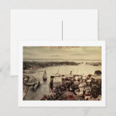 Charlevoix, Michigan, Showing River en Harbour Briefkaart (Voorkant / Achterkant)