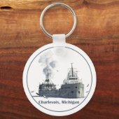 Charlevoix, Michigan Sleutelhanger (Voorkant)