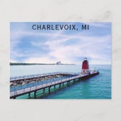 Charlevoix Michigan Vuurtoren Reizen Briefkaart (Voorkant)