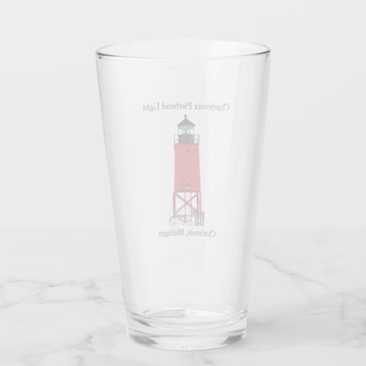 Charlevoix Pierhead Licht glas (Achterkant)