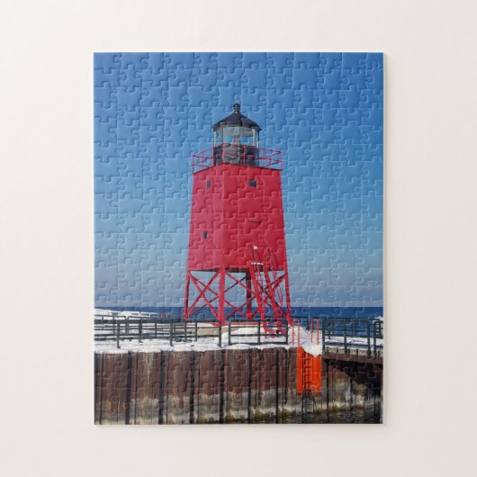 Charlevoix Pierhead Light jigzaag puzzel Legpuzzel (Verticaal)
