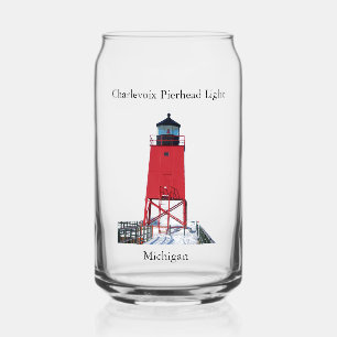 Charlevoix Pierhead Light kan glas