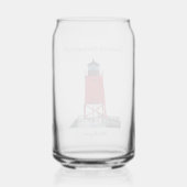 Charlevoix Pierhead Light kan glas (Achterkant)