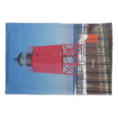 Charlevoix Pierhead Light-kussen Kussensloop (Achterkant)