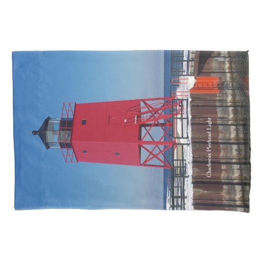 Charlevoix Pierhead Light-kussen Kussensloop (Voorkant)