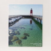 Charlevoix South Pier Light Jigzaag Puzzle Legpuzzel (Verticaal)