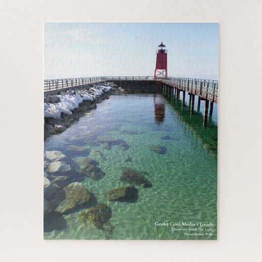 Charlevoix South Pier Light Jigzaag Puzzle Legpuzzel (Verticaal)