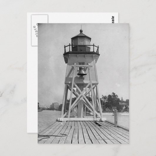 Charlevoix South Pier Light Station Briefkaart (Voorkant / Achterkant)
