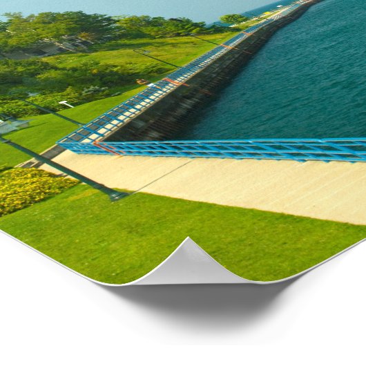 Charlevoix South Pier Light Station, Charlevoix, M Poster (Hoek)