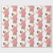 Charli Damelio TikTok White Cadeaupapier (Vlak)