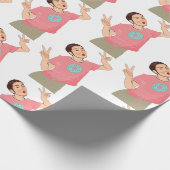 Charli Damelio TikTok White Cadeaupapier (Hoek)