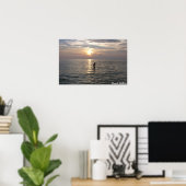 Charli op de strand poster (Thuiskantoor)